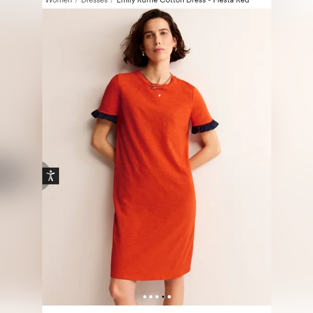 Boden Emily Ruffle Cotton Dress